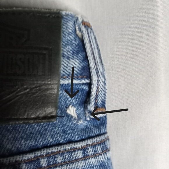 Harley Davidson Traditional Men's Straight Leg Medium Wash Jeans Size 40x30 - Picture 10 of 13